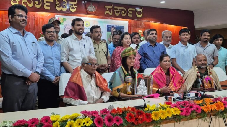 ಕಲಬುರಗಿ ಮೂಲದ ಶ್ರೇಯಾಂಕಾ ಪಾಟೀಲ ಅವರಿಗೆ ಕಲಬುರಗಿ ಜಿಲ್ಲಾಡಳಿತದಿಂದ ಸನ್ಮಾನ